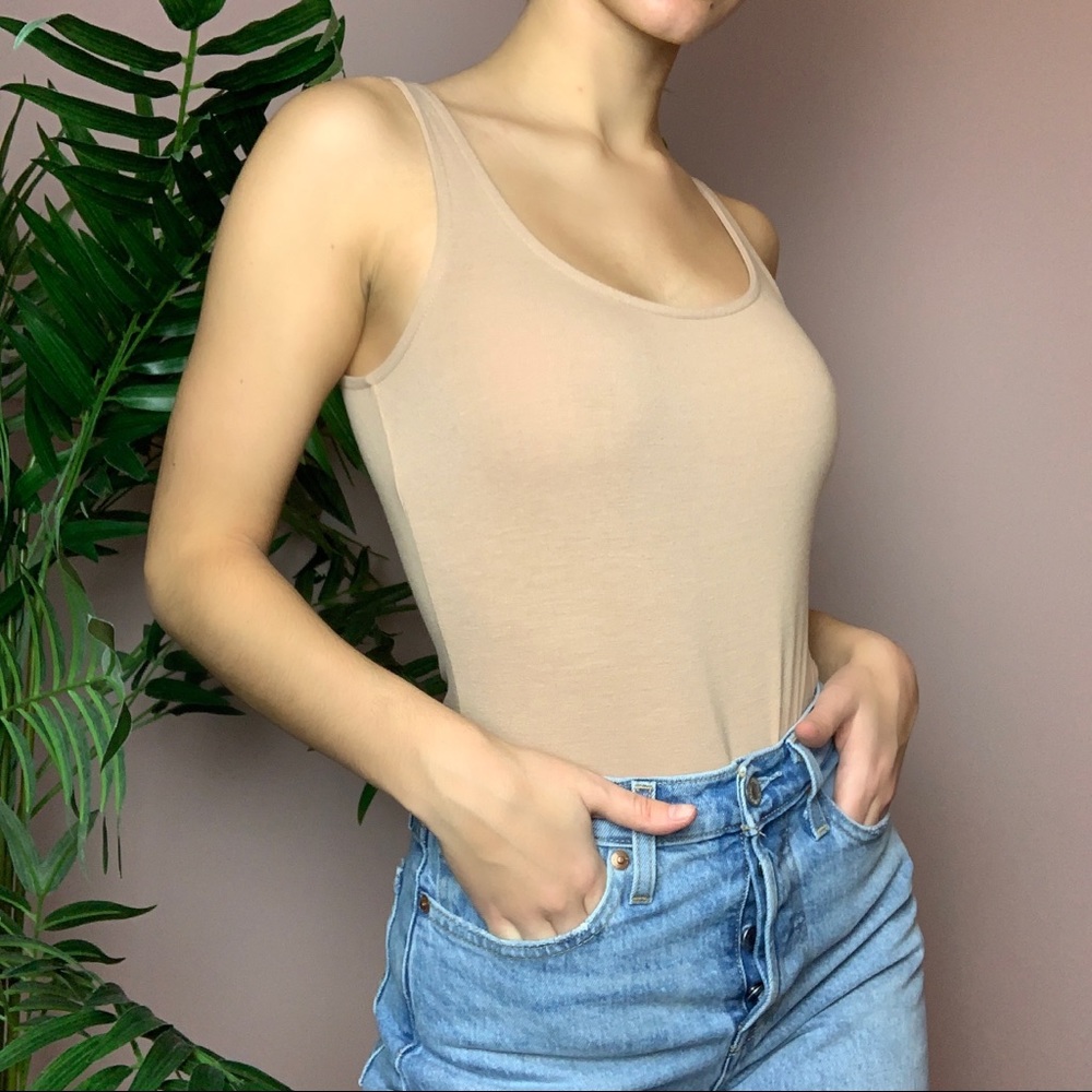 Forever21 CLIP TANK TOP BODYSUIT